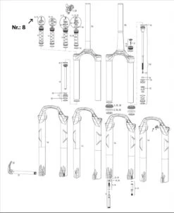 ROCKSHOX Reba / Recon Compression Damper Adjuster Knob Kit -Cube Verkäufe 1054119GVHX3rHr17gF