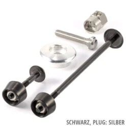 Pitlock Set 01 / GA Sicherungskit -Cube Verkäufe 20101585 Set 01 GA Black Silber