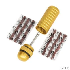 Peaty's Holeshot Tubeless Puncture Plugger Kit -Cube Verkäufe 5060541583962PeatysHoleshotTubelessPuncturePluggerKitgold labelled