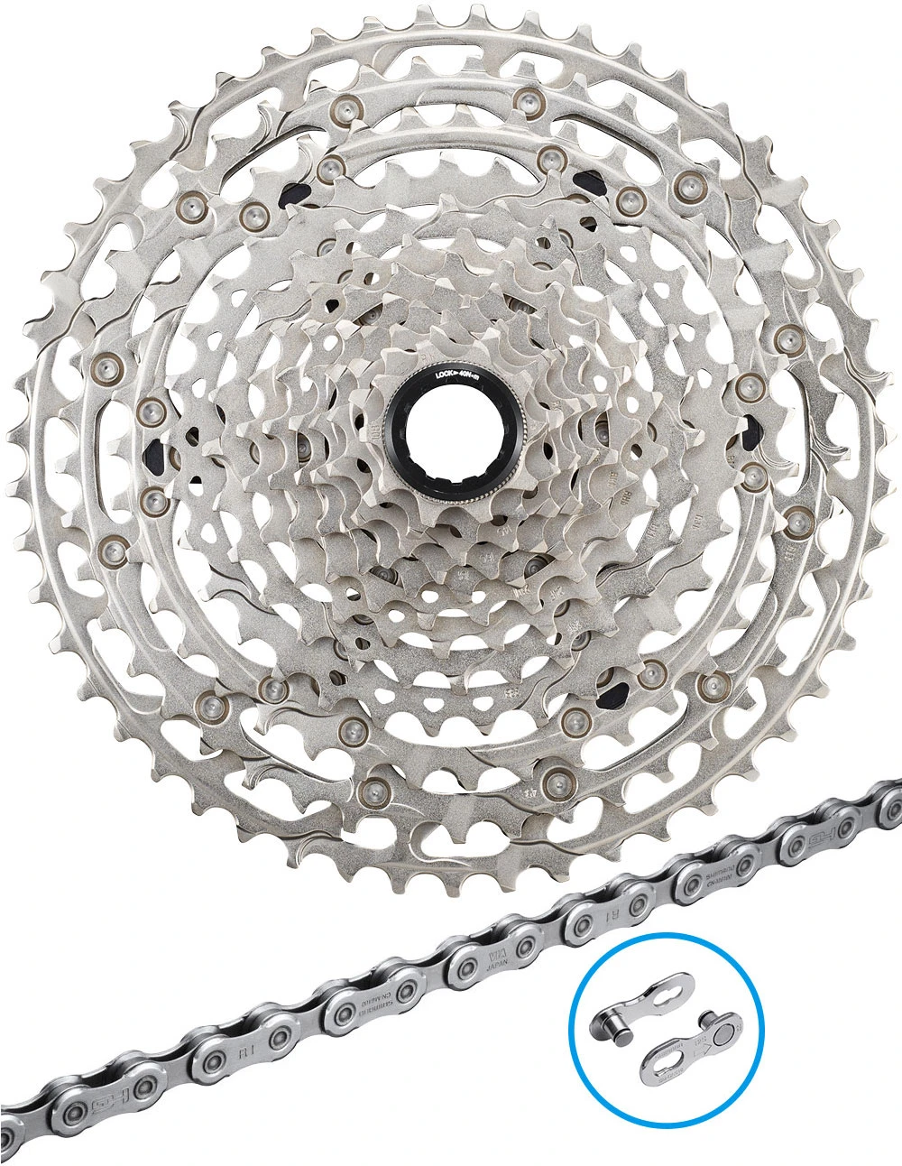 Shimano DEORE CN-M6100+CS-M6100 12-fach Verschleissset 3 Shimano DEORE CN-M6100+CS-M6100 12-fach Verschleissset