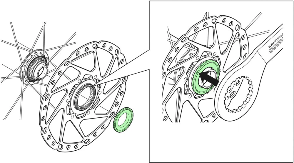 Shimano Verschlussring Für 15/20mm Steckachsen Extern 4 Shimano Verschlussring Für 15/20mm Steckachsen Extern – Bild 2