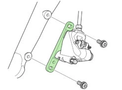 Shimano Flat-Mount Adapter Für VR 140/160mm Bremsscheibe -Cube Verkäufe Shimano Adapter Flat Mount VR auf Flat Mount 140 160mm Y8N230000 c