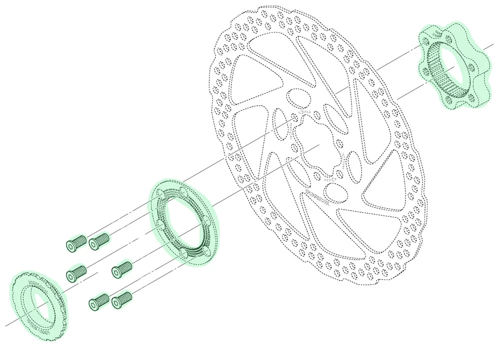 Shimano SM-RTAD05 Center-Lock Adapter 4 Shimano SM-RTAD05 Center-Lock Adapter – Bild 2