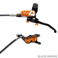 HOPE Tech 4 E4 Scheibenbremse - Hebel Links -Cube Verkäufe T4E4CR HOPE Tech4E4Scheibenbremsehinten rechts black orange LABEL0pChNSDz4Jq1b