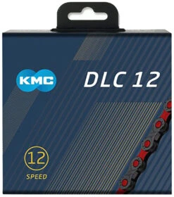 KMC X12 DLC 12-fach Kette -Cube Verkäufe groot BD12BR126 DLC12 Black Red