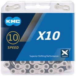 KMC X10 10-fach Kette 9 KMC X10 10-fach Kette -Cube Verkäufe groot BX10NB114 X10 Silver Black