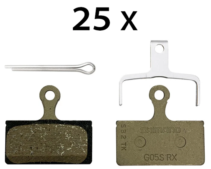 Shimano G05S-RX Resin Disc Beläge (25er Werkstattverpackung) 3 Shimano G05S-RX Resin Disc Beläge (25er Werkstattverpackung)